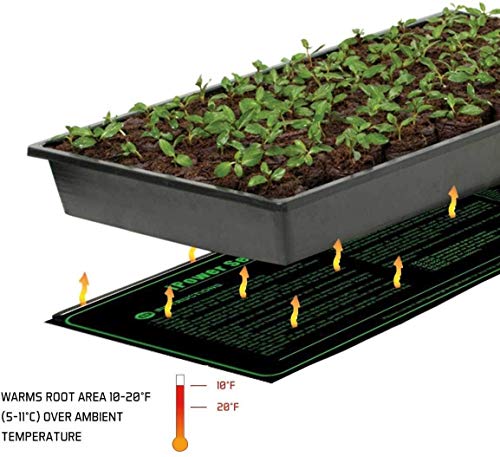 iPower GLHTMTM-A 20" x 20" Waterproof Durable Seedling Heat Mat Warm Hydroponic Plant for Indoor Gardening Germination Starting, black - size: 20" x 20", style: Heat Mat