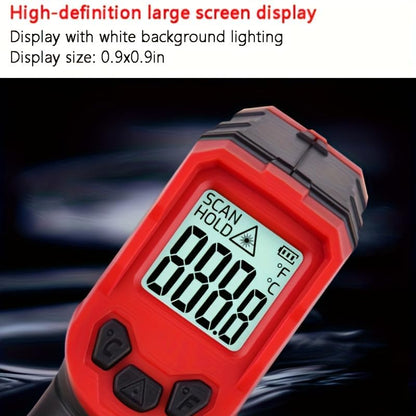 Infrared Thermometer, Digital Laser Temperature Meter -37°F~932°F (-32°C~400°C) IR Temperature Gun (Not for Humans) Ideal for Cooking, Frying, Kitchen, Barbecue, Meat, Sugar, Freezer