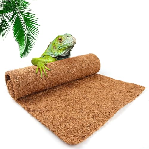Coco Fiber Liner Roll, Coconut Liners Coco Mat for Planter Window Box Flower Basket, Coco Coir Sheet Coco Mats for Animal Pet Pad, Reptile Carpet, Garden Decoration (50 * 100cm) - size: 50*100cm
