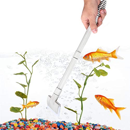 3 in 1 Aquarium Maintenance Tools Set,Aquarium Cleaning Tool Set,Glass Brush,Silicone Pad Scraper,Acrylic Scraper, with 2 Extension Tubes,Fish Enclosure Care for Acrylic