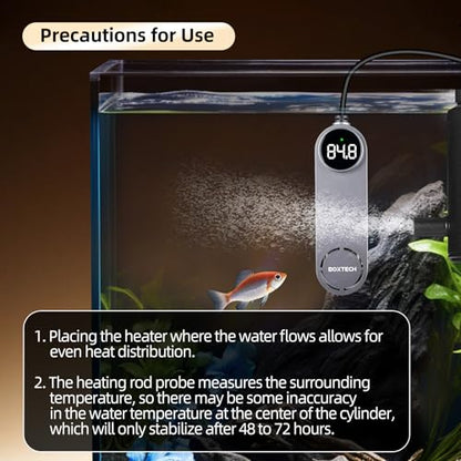 Submersible Aquarium Heater, Fish Tank Heater, for 5-20 Gal(75W) | Ceramic-Metal, with External Control and Digital Thermostat, Overheat Protection, Safe to Use, Adjustable Temperature
