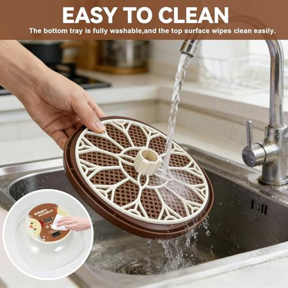 Nest I - 12 Egg Incubator for Beginners, Auto Egg Turning, Consistent Humidity with Auto-Refill Water Bottle & Stable Temp Control for Hatching Chicken, Goose, Duck, Quail, Pigeon, and Turkey - size: 12 Egg [Brown]