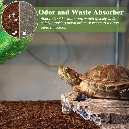10LBS Coconut Fiber Substrate, Premium Coco Coir Reptile Substrate | 100% Coconut Husk Terrarium Bedding for Reptiles, Tortoise, Bearded Dragon, Gecko, Snake, Hermit Crabs, Frogs, Tarantula - color: 1pcs-10lbs