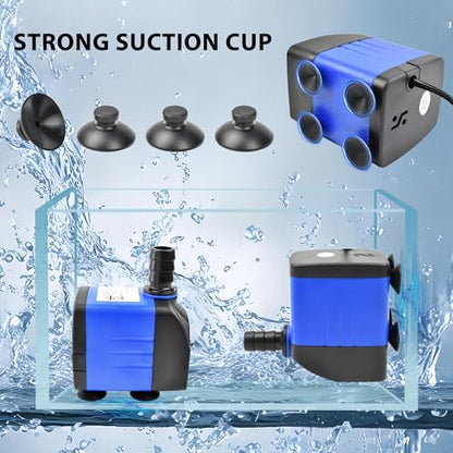 25W Outdoor Water Pump 396GPH AC 110V Mini Submersible Water Pump with 6.0ft High Lift for Fountain Waterfall - color: 25w 1500l/H