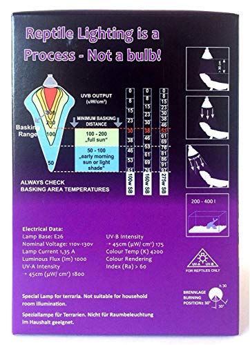 Mega-Ray Mercury Vapor UV Light Bulb/Lamp for Reptile and Amphibian Use Tortoise Lizard, UVA UVB, High-Intensity Heat Bulb of UV and Basking - 160 Watts (120V) | Tortoise Lizard, UVA UVB, High-Intensity Heat Bulb of UV and Basking