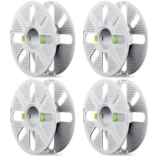 Quick-Swap Reusable Spool for Refill Filament, Two-Finger Press Design, Compatible with Bambu Lab 3D Printers, 4 pcs - color: Reusable Spool S1*4, size: With Spool