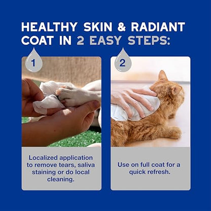 DOUXO SPA Dog Wipes for Paws, Butts, Tear Stains and Cleaning, 100 Wipes | Multi-Purpose for Coat and Paws, Leaves the Coat and Skin Refreshed, Skin-Friendly Formula, Can Also be Used for Cats