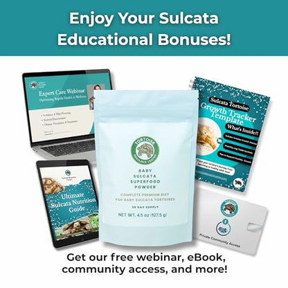 Baby Sulcata Food Powder with Calcium - Scientifically Formulated Diet for Healthy Growth - 2.5 oz Bag | 2 Week Supply - size: 2.5 Ounce (Pack of 1)