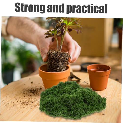 UPKOCH Artificial Moss for Crafts Realistic Fake Sphagnum Moss for Terrariums Planters Decorative Centerpieces