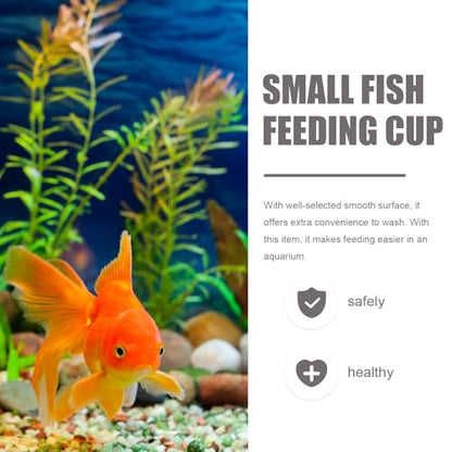 STOBAZA 2pcs Fish Tank Feeding Plates with Red Worm Plant Cups, Plastic Aquarium Feeder Dish for Fish and Shrimp, Wall-Mounted Floating Food Holder for Aquarium Feeding Supplies