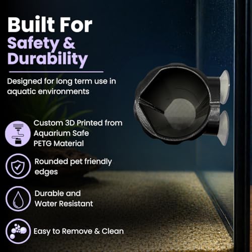 Custom Axolotl Hide with Name – Personalized Aquarium Cave Hideout – Fish Tank Shelter for Axolotls & Small Aquatic Pets (Gray) - color: Gray