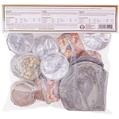 Healthy Herp Tortoise Food Instant Meal for Reptiles - Nutritious Turtle Food, Tortoise Habitat Accessories - Made in USA - for Box Turtles, Lizards, Tortoises - Variety Pack (14 Cups & 1 Dish) - size: 0.4 Ounce (Pack of 7), style: 14-Pack Cups