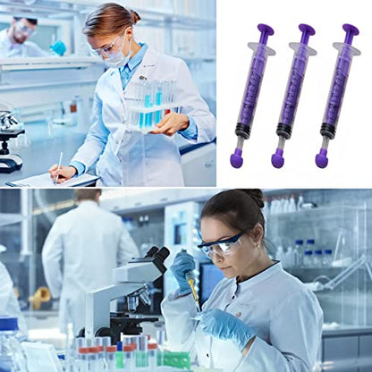 Plastic Syringe with Cap Individually Packge Sealed,Liquid Measuring Syringe Suitable for Industrial Scientific Labs,Feeding Pet (30*5ml) - size: 30*5ml
