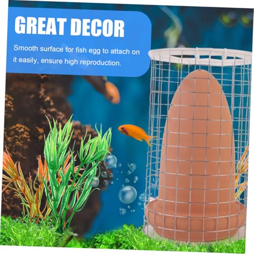 1set Shrimp Spawning Barrels and Breeding Cone for Discus Fish Pottery Craft Aquarium Decoration for Tropical Fish and Shrimp Breeding Design - size: 20.00X11.00X11.00CM