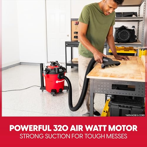 Vacmaster VBVCM1211 1101 12-Gal 6 Peak HP Wet/Dry Vac w. Detachable Blower - size: 12-Gallon