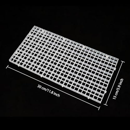 Aquarium Fish Tank Bottom Isolation 8 Pcs, Plastic Egg Crate Grid | Divider Tray Egg (S 8pcs) - size: S 8pcs