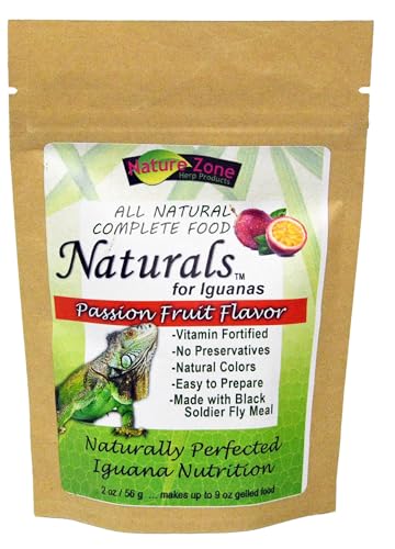 Nature Zone Natural Iguana Food, 2 oz, for Green, Spiny-Tailed, Desert Iguanas, Chuckwallas