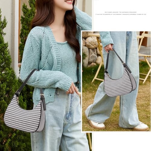 Small Tote Shoulder Bags Purses for Women Retro Classic Crossbody Bags Cute Clutch Purse and Handbag - color: 0-4-gz Coffee White