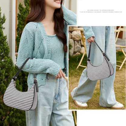 Small Tote Shoulder Bags Purses for Women Retro Classic Crossbody Bags Cute Clutch Purse and Handbag - color: 0-4-gz Coffee White