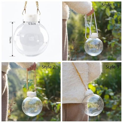 Hamster Transport Box Hand-held Pet Carrier Portable Transparent Small Pets Carrying Cage Travel Bag(Style 1)