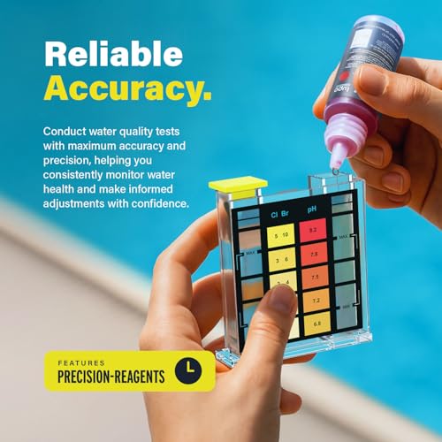 Lupo 3-in-1 Pool Test Kit | Pool Testing Kit for Residential Swimming Pools & Spas for Testing Total Chlorine, Total Bromine & pH | Pool Chemical Test for Quick & Accurate At-Home Pool Water Testing - size: 3-in-1 Test Kit