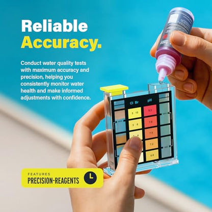 Lupo 3-in-1 Pool Test Kit | Pool Testing Kit for Residential Swimming Pools & Spas for Testing Total Chlorine, Total Bromine & pH | Pool Chemical Test for Quick & Accurate At-Home Pool Water Testing - size: 3-in-1 Test Kit