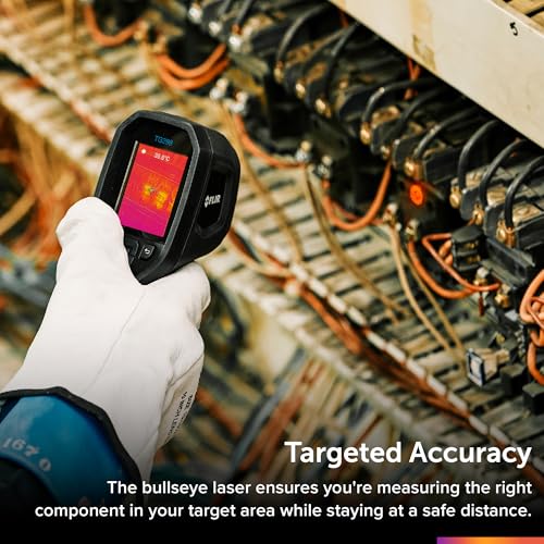 Flir TG298 Thermal Imaging Camera, 320x240 High-Temp Spot IR, Laser | 160x120 native IR, MSX, high-temp use, trending/logging/alarms, IP54, strap, pouch - style: TG298