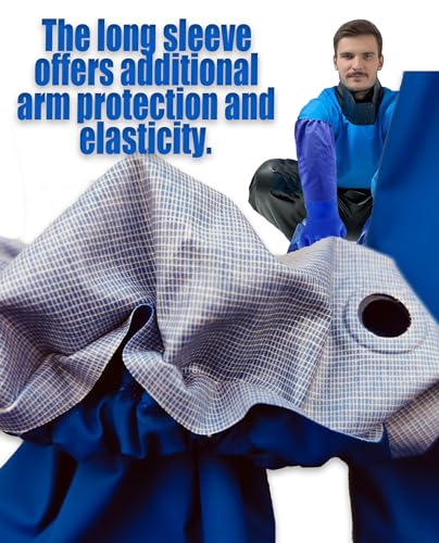 LIICHAAO 25 inch elastic cuff Long waterproof fishing gloves,Cleaning Poison ivy gloves,Aquarium pool,Long elbow Resistant Abrasion (XL -25 inch elastic cuff)