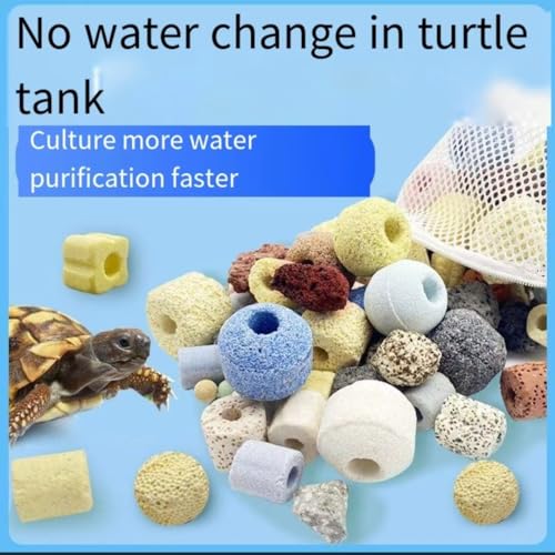 2.2lb Aquarium bio Media,6 in 1 Ceramic Filter Media | bio filter media for Aquarium Sump Filter Ceramic Rings Activated Carbon Bio Balls bio Balls Ceramic Rings Set with mesh Bag
