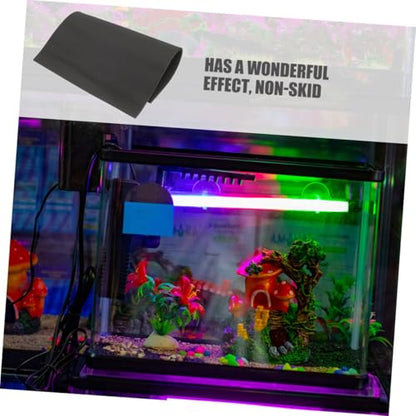GANAZONO 2pcs Thickened Nonslip Fish Tank Mat Aquarium Cushioning Pad for Bottom Support Easy to Cut for Reptile Fish Tanks