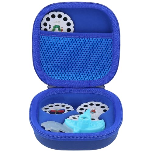 Aenllosi Hard Case for Moonlite Mini Projector Gift Pack fits upto 20 | EVA case construction, Water-resistant design, Dust-resistant design, Smooth zipper access, Carry handle, Case only - color: Deep Blue