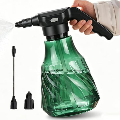 Electric Plant Mister, Rechargeable Spray Bottle for Garden | 0.53 Gallon portable sprayer with adjustable nozzle; features fine mist and continuous spray for indoor plants