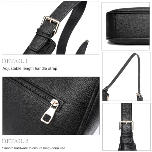 Small Tote Shoulder Bags Purses for Women Retro Classic Crossbody Bags Cute Clutch Purse and Handbag - color: 0-4-wine