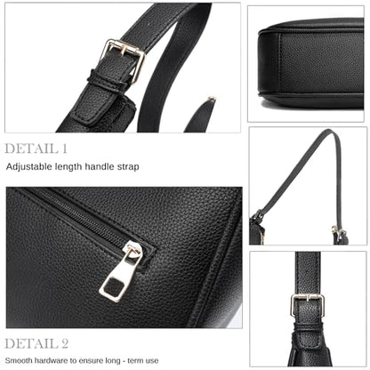 Small Tote Shoulder Bags Purses for Women Retro Classic Crossbody Bags Cute Clutch Purse and Handbag - color: 0-4-wine