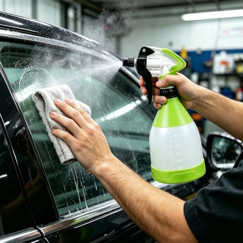 360° Trigger Heavy Duty Spray Bottle 17OZ, Leak Free, 3 PCS | Acid& Chemical Resistant, Adjustable Nozzle, Double Mist Trigger Sprayer, Perfect for Car Cleaning and Detailing - size: 3 PCS