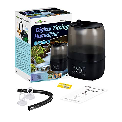 REPTI ZOO 4L Reptile Fogger Mister Tank, Terrariums Digital Tank Timing Humidifier Smart Touch Screen Adjustable Fogger for Reptiles Amphibians Herps