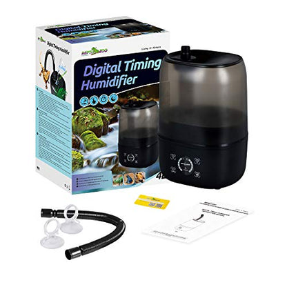 REPTI ZOO 4L Reptile Fogger Mister Tank, Terrariums Digital Tank Timing Humidifier Smart Touch Screen Adjustable Fogger for Reptiles Amphibians Herps