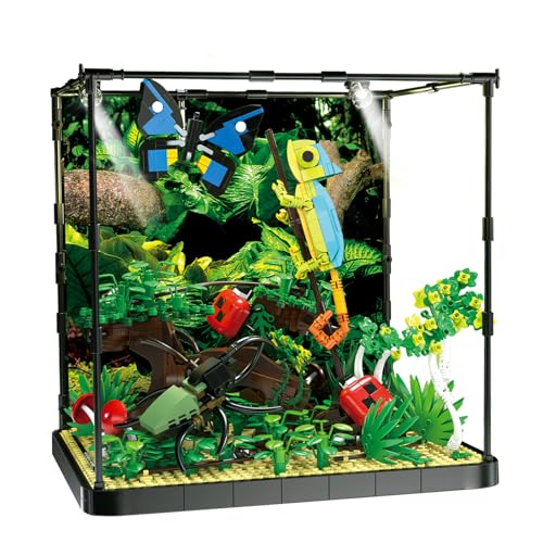 Flowers Botanical Butterfly Garden Building Set for Adutls | Animals Insect Tank Building Toy Set for Boys and Girls 12 Years Up 1284 PCS