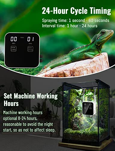Reptile Mister Automatic Misting System with 4 Nozzles