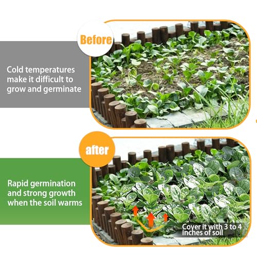 Soil Heating Warming Cable 49ft for Plants Built-in Thermostat for Seed Grow Indoor/Outdoor Cold Frames Garden Containers