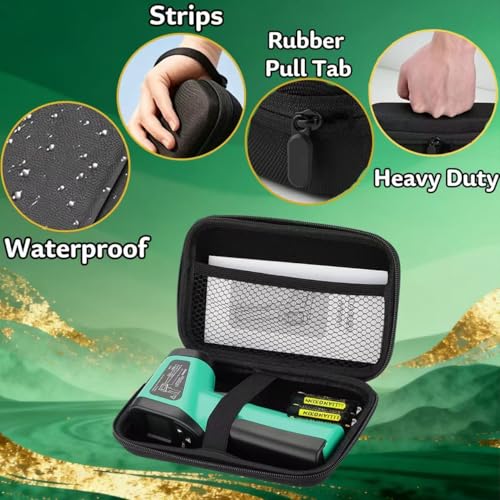 Infrared Thermometer Gun -58℉~1022℉, Digital Laser Grilling Thermometer | Surface Thermometer Gun Griddle Accessories, LCD Backlit Display Temp Gun with Hard Carrying Case Gift for Men and Dad, Green - color: Green