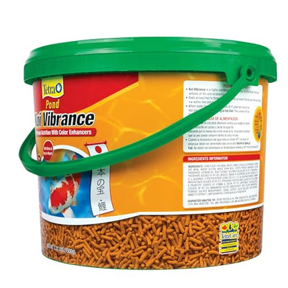 TetraPond Koi Vibrance, Soft Sticks, Easy to Digest Floating Pond Food, 3.31 lbs | Daily Diet for Koi Fish and Ornamental Goldfish, Feed When Water is Above 50 Degrees, Highly Digestible, Clean & Clear Water - size: 3.31 Pound (Pack of 1)