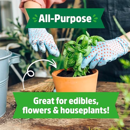 Back to the Roots All-Purpose Potting Mix 6 Quarts (Best Value), 100% Organic & USA Made for Herbs, Veggies, Flowers, w/Nutrient Rich Plant Food, Worm-Castings, & Moisture Controlling Yucca, 2 Packs - size: 12 Quart, style: Specialty Soil