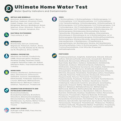 Ultimate Home Water Test Kit for Drinking Water | Tests for 250+ Parameters Like Lead, Bacteria, and VOCs | EPA Certified Well or Tap Water Test