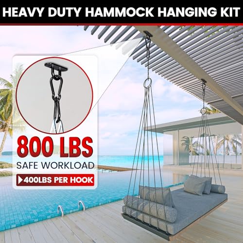 304 Stainless Steel Pad Eye Snap Hook, M6 Ceiling Hook 800Lb,8Pcs | Hanging Kit with Screws for Hammock Chair Swing, Yoga Gym Equipment, Sun Shade Sail, Plant Hangers & Marine Boat Hardware - size: 2.3 inch, style: Black Oval