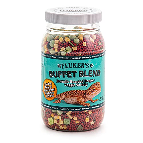 Fluker's Buffet Blend Juvenile Bearded Dragon Diet, Veggie Variety, 5 oz (Pack of 2) - size: 5 Ounce (Pack of 2)