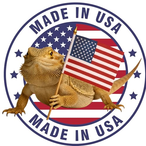 Bearded Dragon Tank Cleaner Spray, 32oz – Non-Toxic, No-Rinse, Made in USA | Fast-acting formula removes waste and odors from cages, tanks and terrariums for easy bearded dragon habitat cleaning.