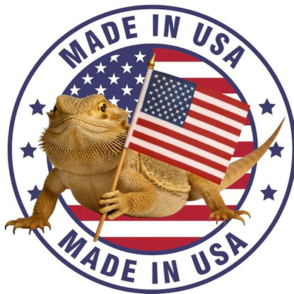Bearded Dragon Tank Cleaner Spray, 32oz – Non-Toxic, No-Rinse, Made in USA | Fast-acting formula removes waste and odors from cages, tanks and terrariums for easy bearded dragon habitat cleaning.