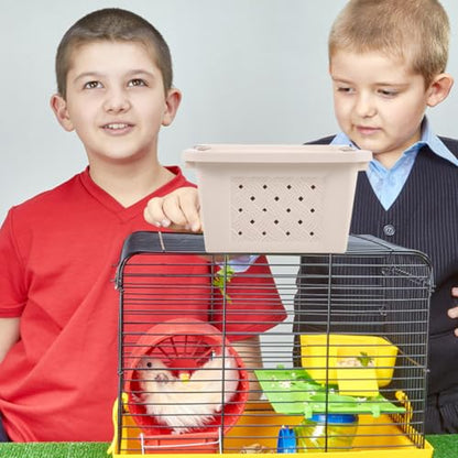 BESPORTBLE 2pcs Small Animal Carrier Case for Hamster Guinea Reptile Bird Portable Pet Transport Box Breathing