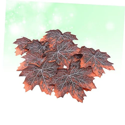 VOSAREA Snakes Cage Decor Reptile Tank Decor Pet Supplies Reusable Maple Leaf Litter